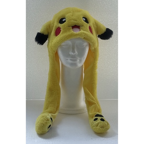 Pokémon Pikachu Pop-Up Ears Yellow Soft Plush Hat - Picture 1 of 10